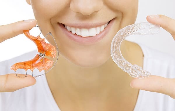 Retainers woman smiling