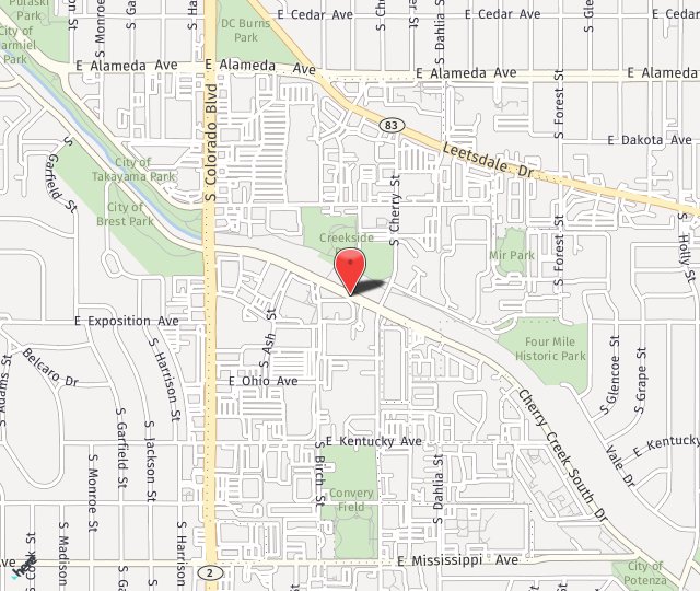 Location Map: 4500 Cherry Creek South Drive Denver, CO 80246