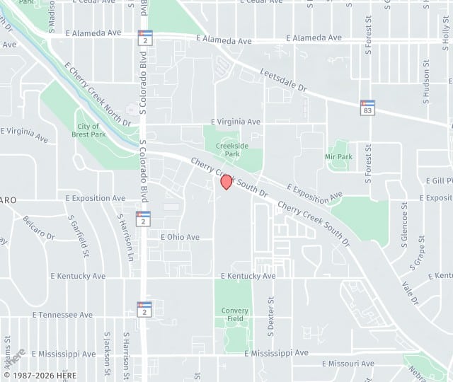 Location Map: 4500 Cherry Creek South Drive, Suite 850 Denver, Colorado 80246