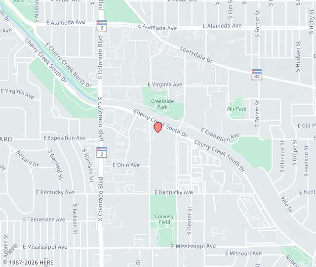 Location Map: 4500 Cherry Creek South Drive, Suite 850 Denver, Colorado 80246