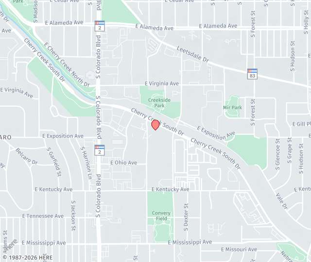 Location Map: 4500 Cherry Creek South Drive, Suite 850 Denver, Colorado 80246