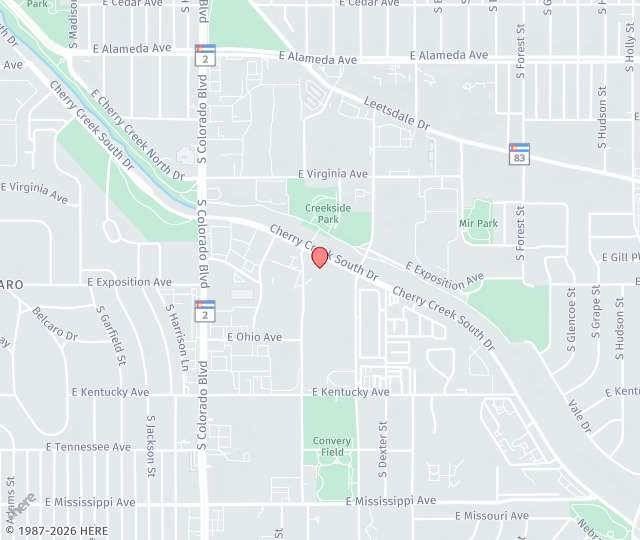 Location Map: 4500 Cherry Creek South Drive, Ste 850 Denver, Colorado 80246